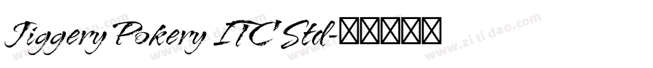 Jiggery Pokery ITC Std字体转换